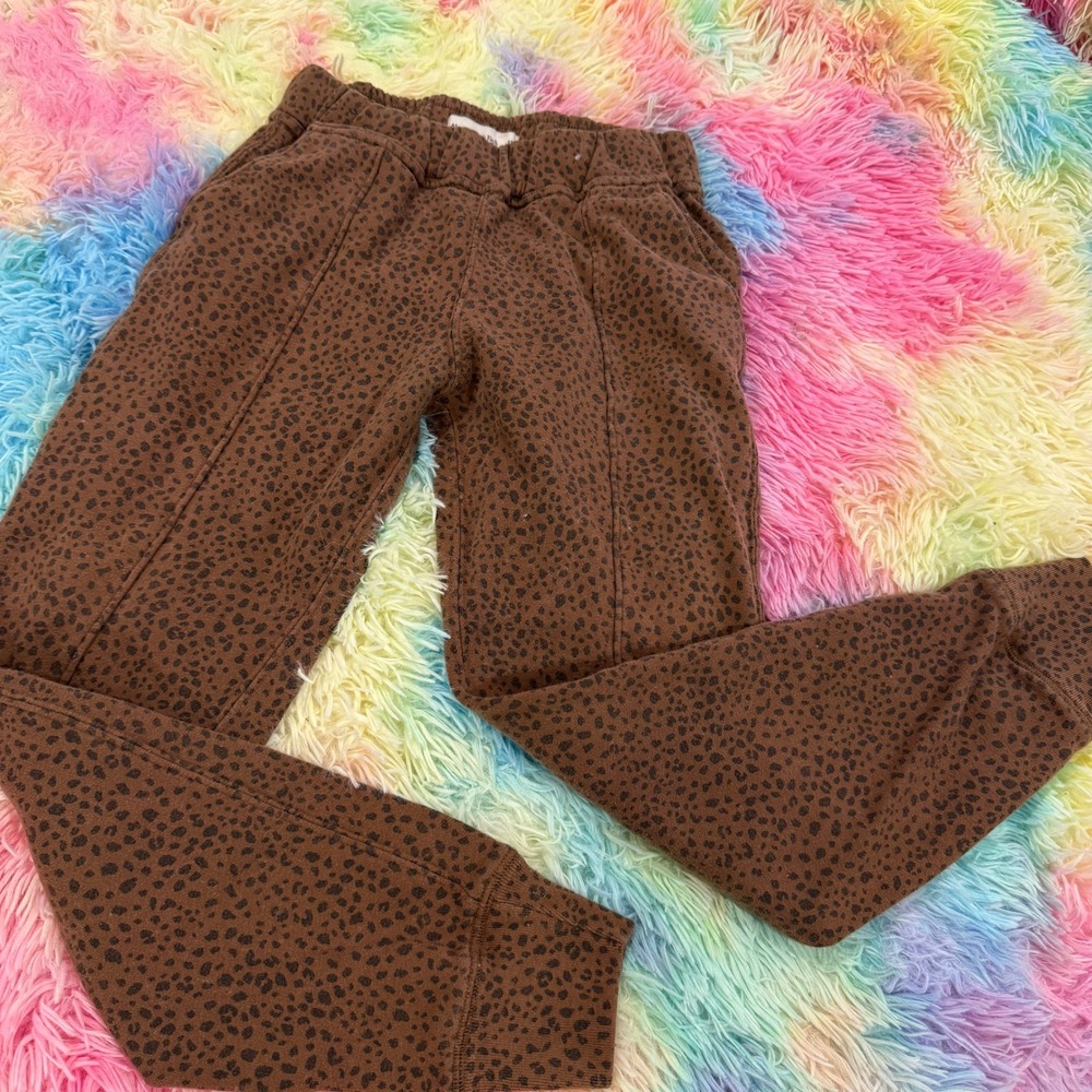 Abercrombie & Fitch Joggers Womens XS Brown Leopard Print Sweatpants